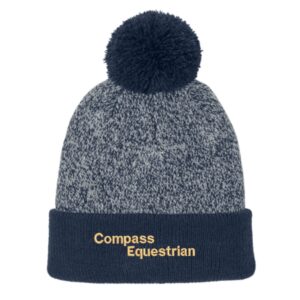 Compass Equestrian Heather Beanie with Pom