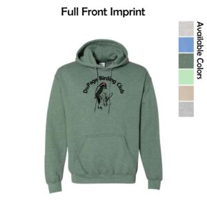 DuPage Birding Club Adult Imprinted Hoodie with Full Front