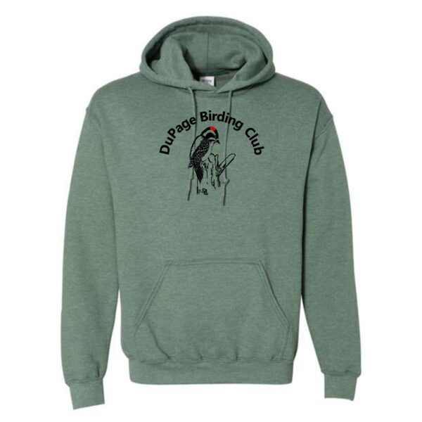 DuPage Birding Club Adult Imprinted Hoodie with Full Front - Image 4
