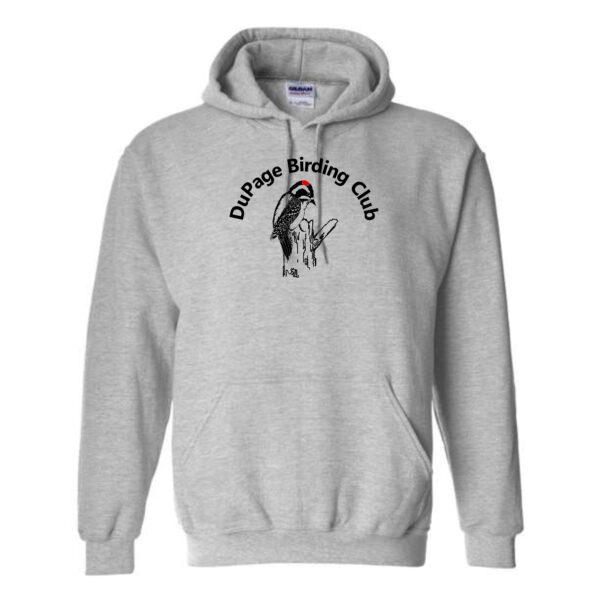 DuPage Birding Club Adult Imprinted Hoodie with Full Front - Image 7