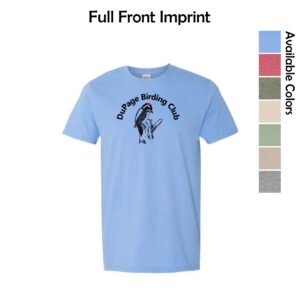 DuPage Birding Club Adult Imprinted T-Shirt with Full Front