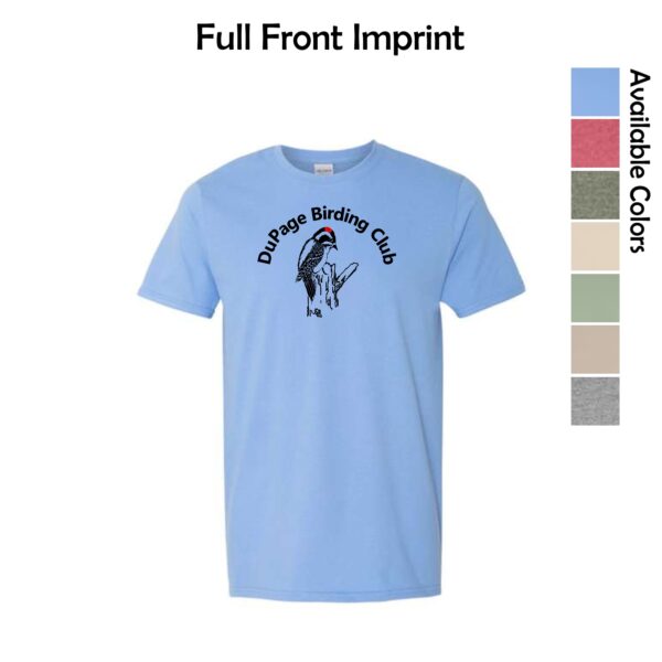 DuPage Birding Club Adult Imprinted T-Shirt with Full Front