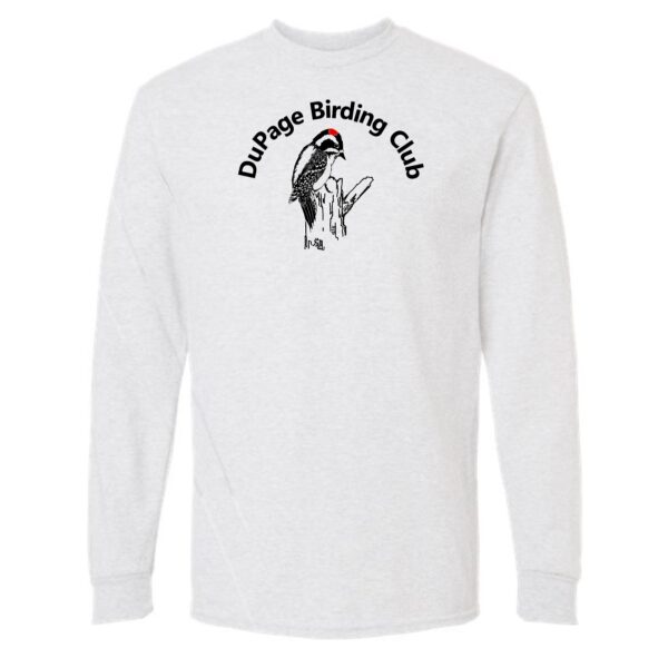 DuPage Birding Club Adult Imprinted Long Sleeve T-Shirt with Full Front - Image 2