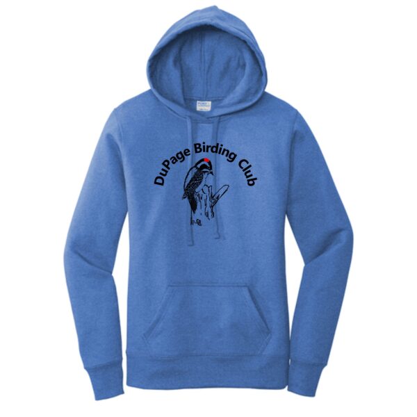 DuPage Birding Club Ladies Imprinted Hoodie with Full Front - Image 3