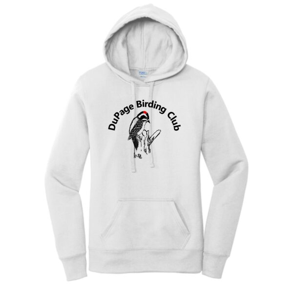 DuPage Birding Club Ladies Imprinted Hoodie with Full Front - Image 4