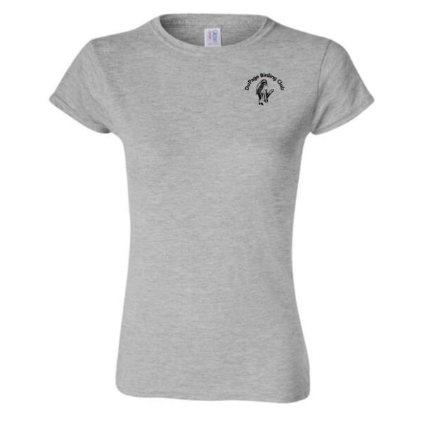 DuPage Birding Club Ladies Imprinted T-Shirt with Left Chest - Image 4