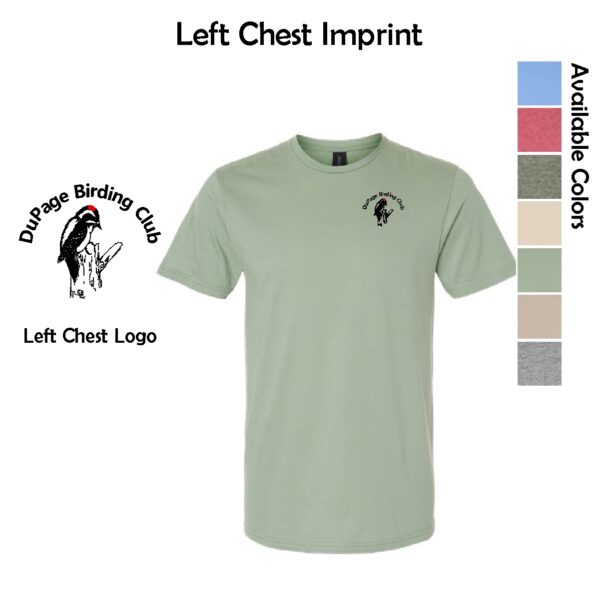 DuPage Birding Club Adult Imprinted T-Shirt with Left Chest