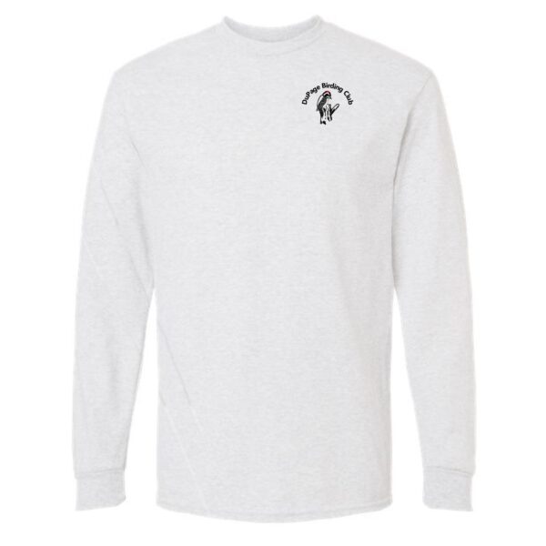 DuPage Birding Club Adult Imprinted Long Sleeve T-Shirt with Left Chest - Image 2