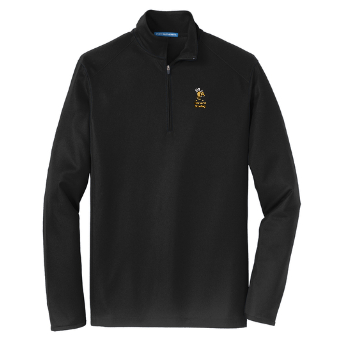 Harvard HS Bowling Pinpoint Mesh 1/2-Zip - Image 2