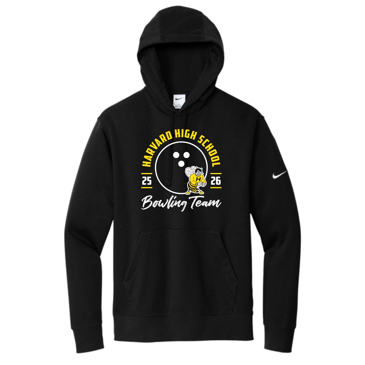 Harvard HS Bowling Nike Pullover Hoodie - Image 3