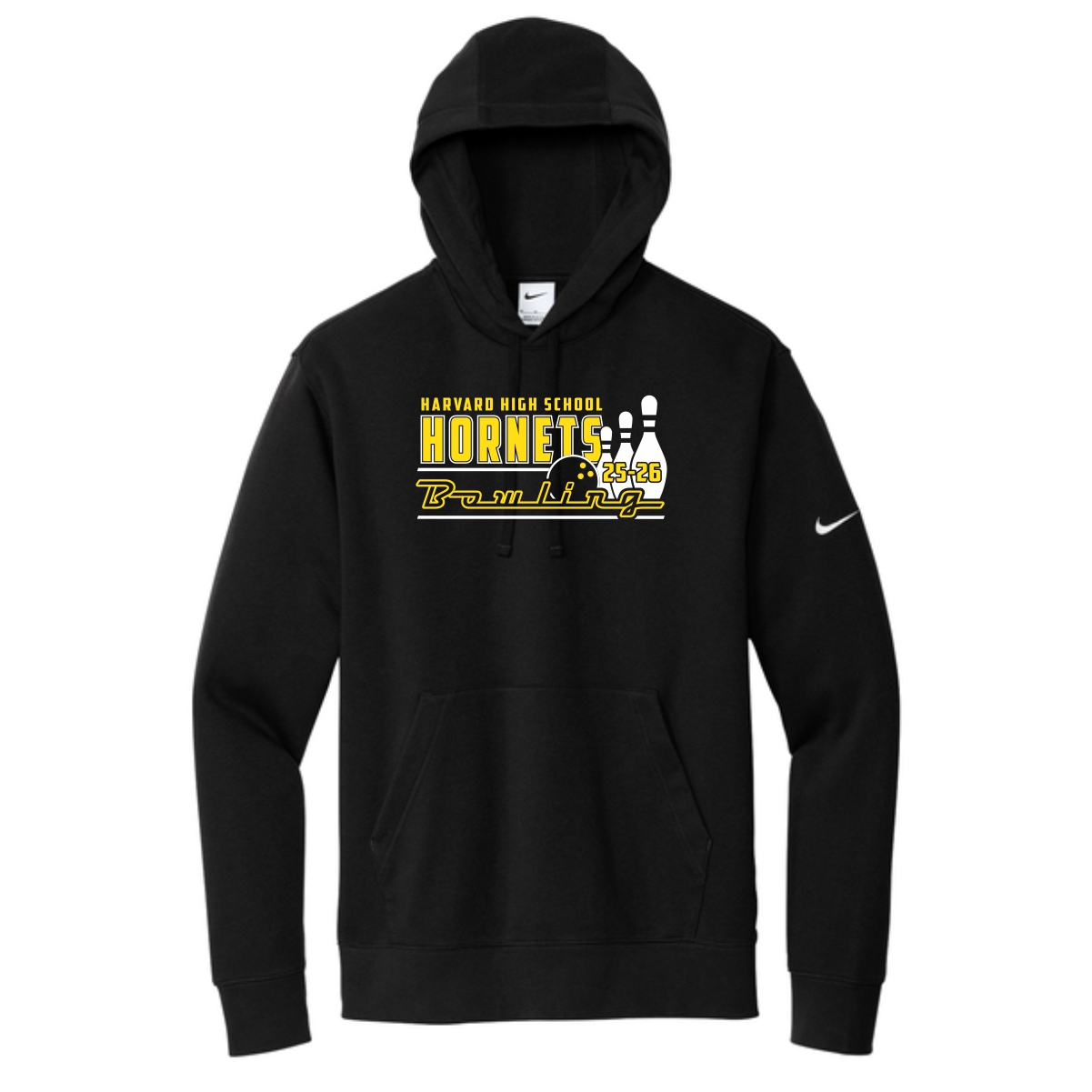 Harvard HS Bowling Nike Pullover Hoodie - Image 2
