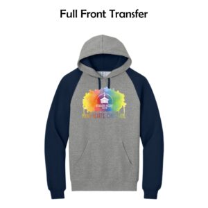 Main Stay Therapeutic Farm Adult Colorblock Raglan Hoodie Sweatshirt