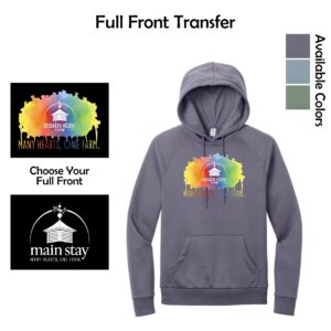 Main Stay Therapeutic Farm Adult Allmade Fleece Pullover Hoodie