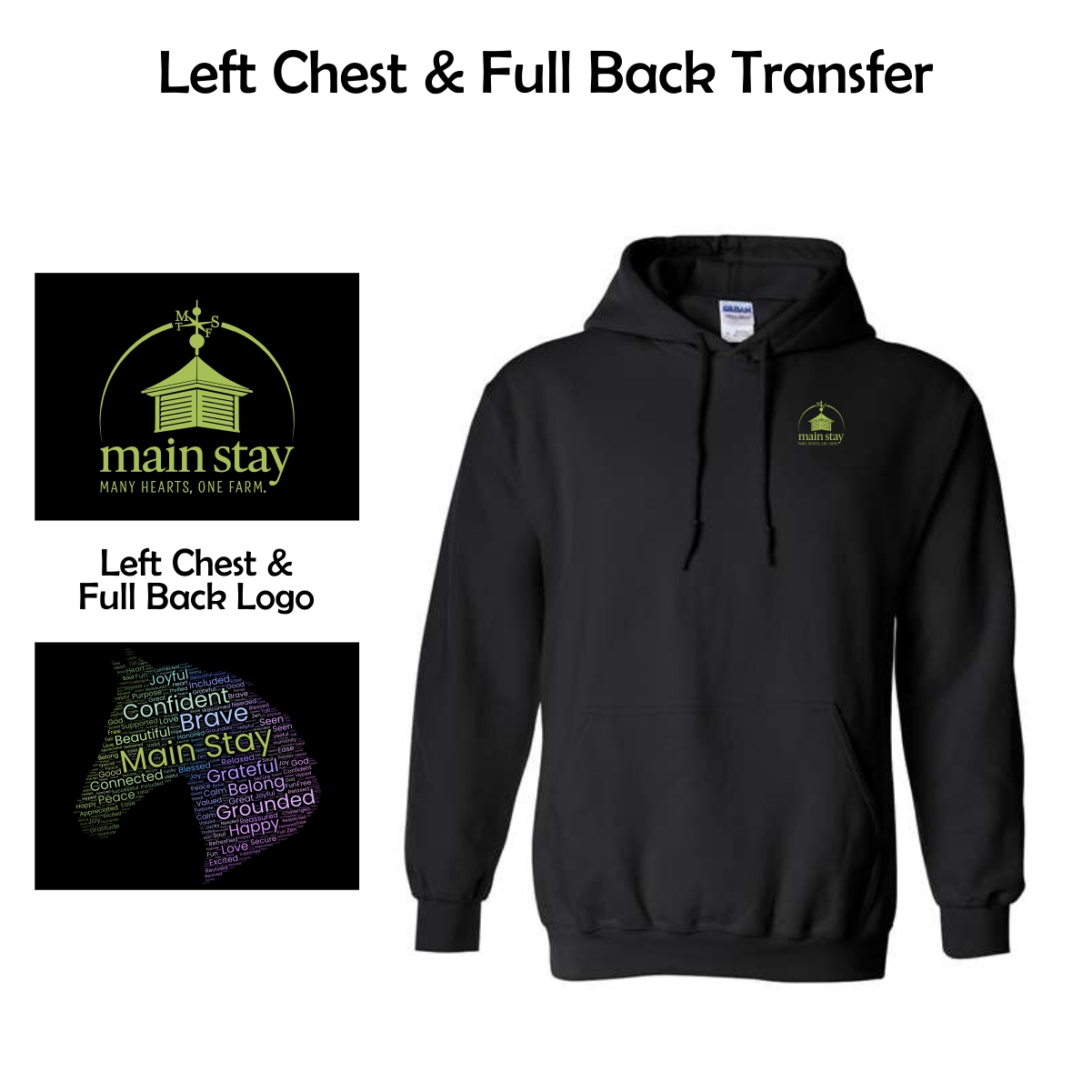Main Stay Therapeutic Farm Adult & Youth Hoodie
