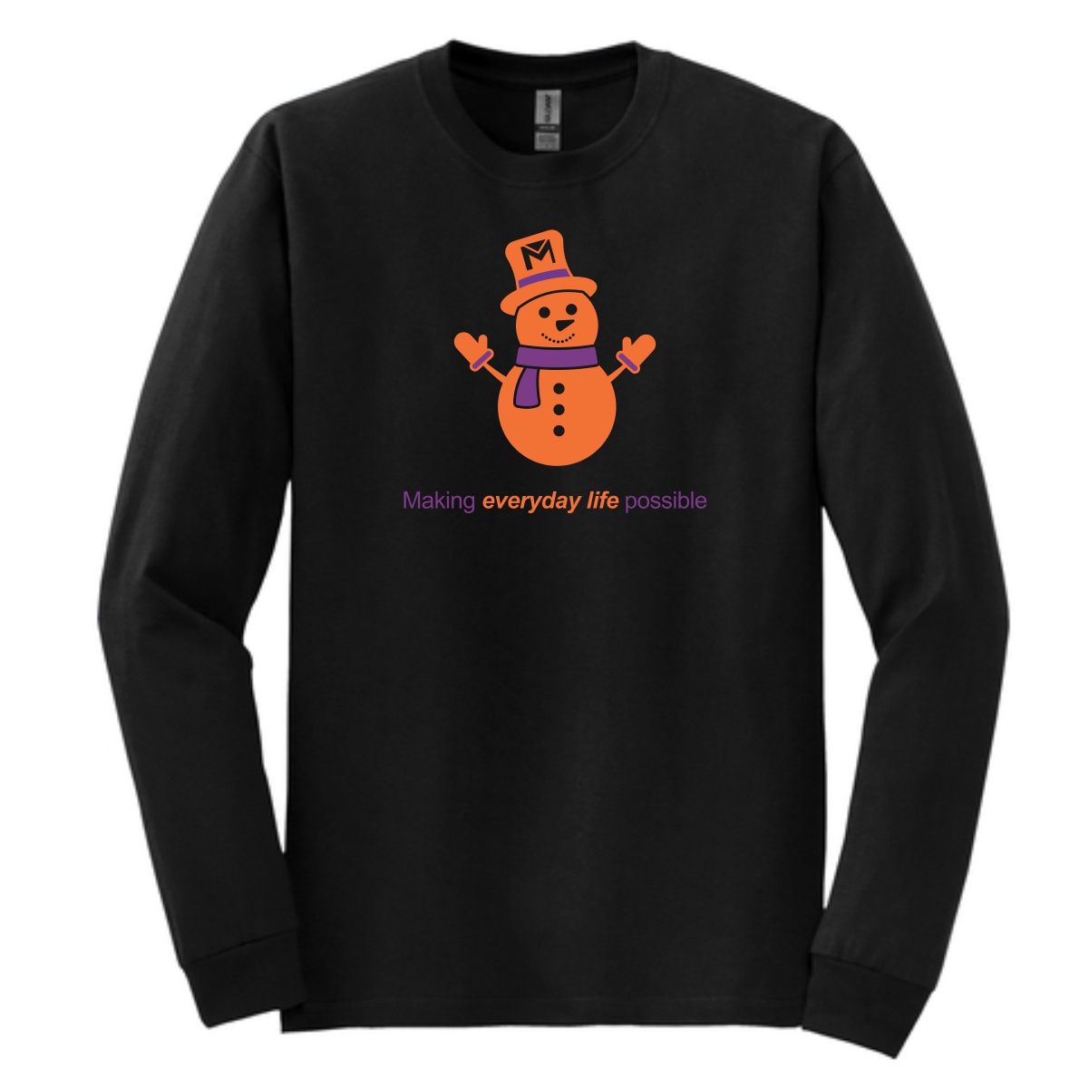 Marklund .Holiday Snowman Long Sleeve T-Shirt - Image 2
