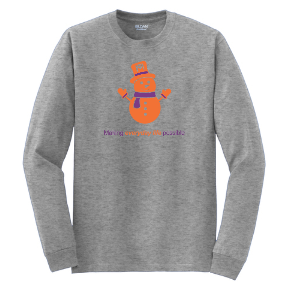 Marklund .Holiday Snowman Long Sleeve T-Shirt - Image 3