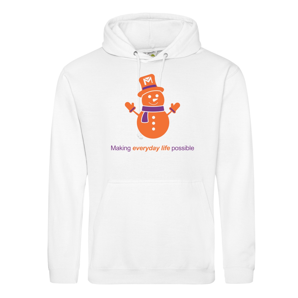 Marklund .Holiday Snowman College Hoodie - Image 2