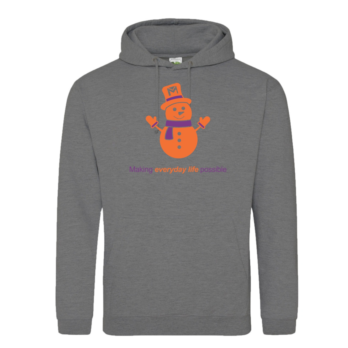 Marklund .Holiday Snowman College Hoodie - Image 3