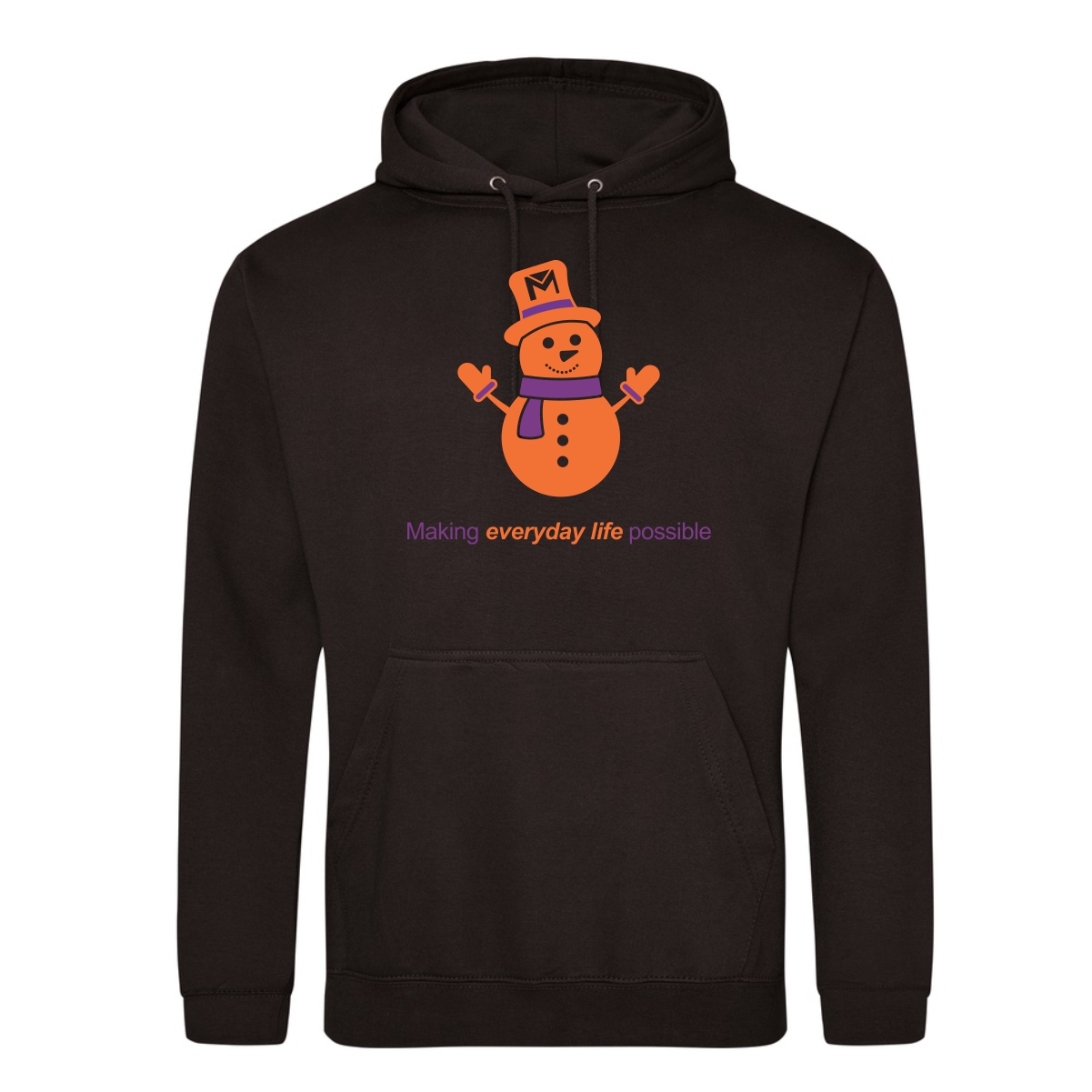 Marklund .Holiday Snowman College Hoodie - Image 4