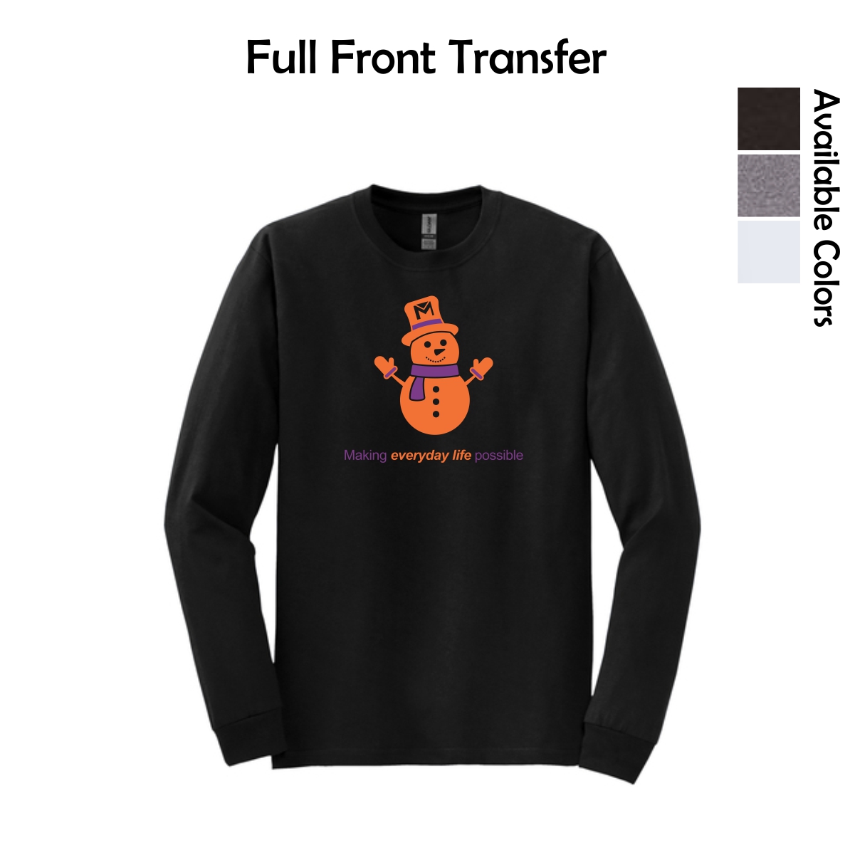 Marklund .Holiday Snowman Long Sleeve T-Shirt