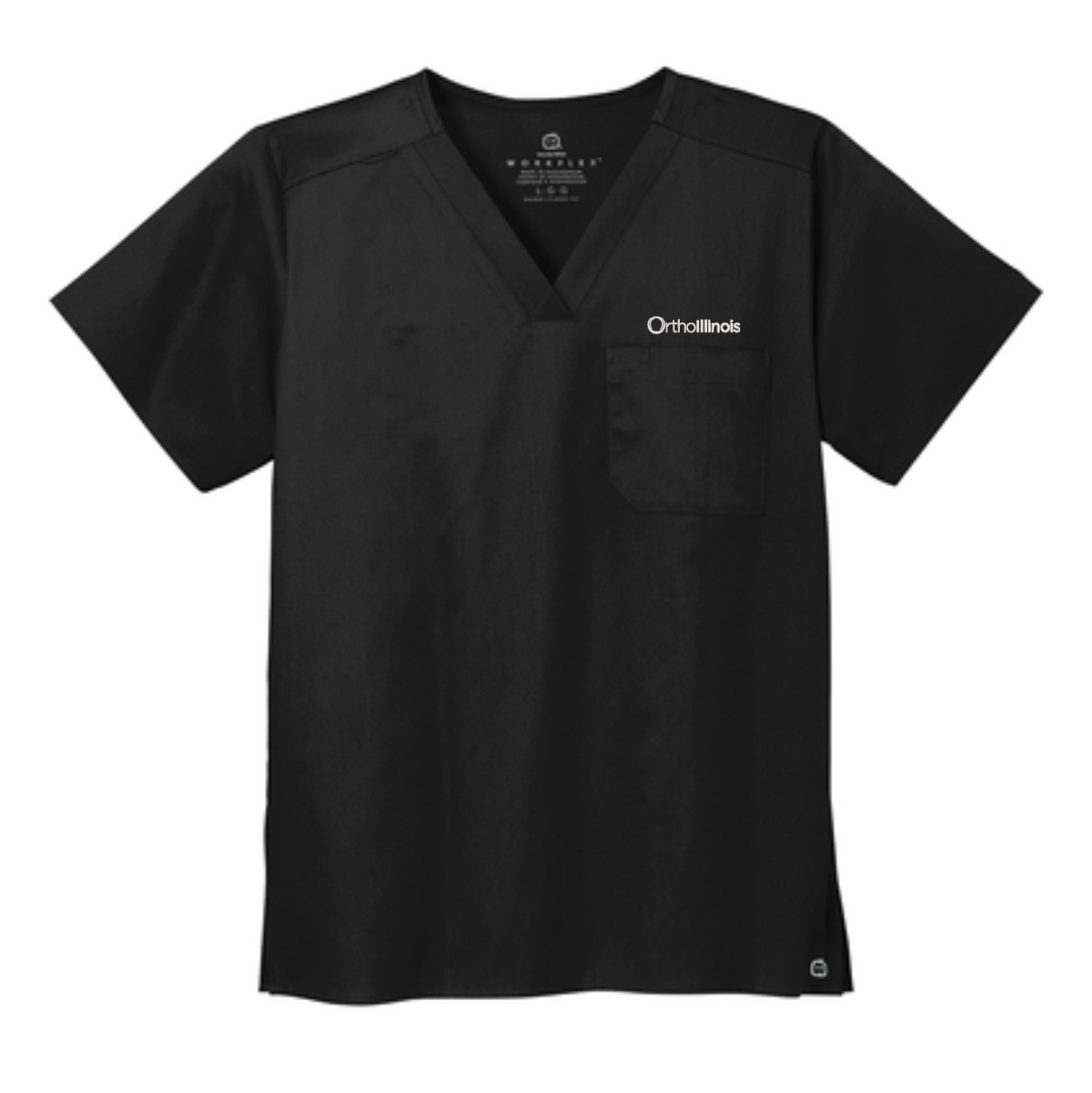 OrthoIllinois Unisex Wink® WorkFlex Chest Pocket V-Neck Top - Image 2