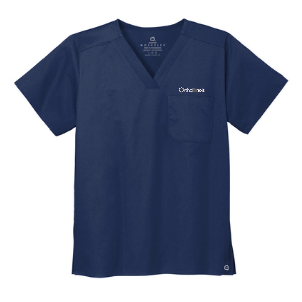 OrthoIllinois Unisex Wink® WorkFlex Chest Pocket V-Neck Top - Image 3