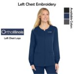 OrthoIllinois Women’s Wink® Premiere Flex™ Full-Zip Scrub Jacket