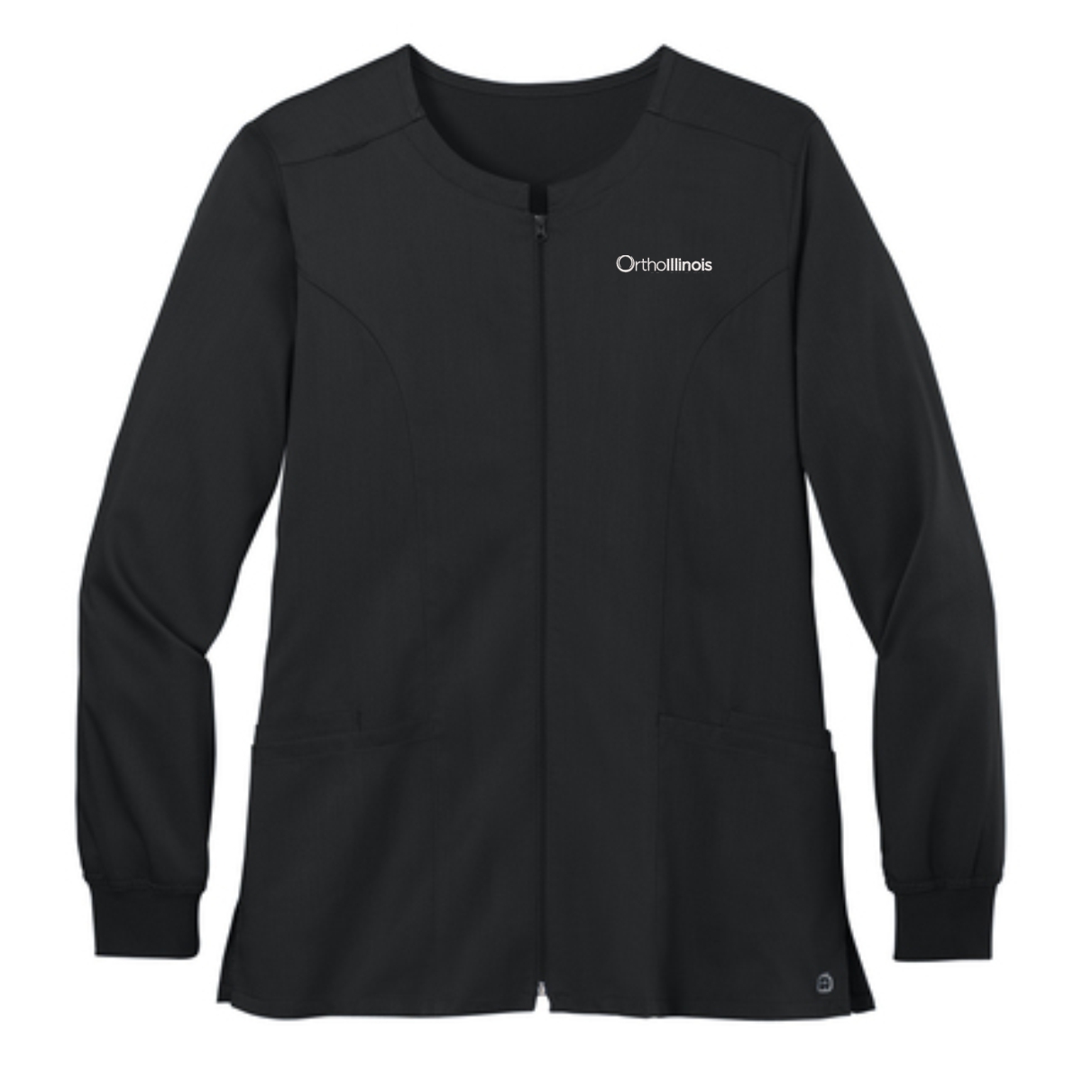 OrthoIllinois Women’s Wink® Premiere Flex™ Full-Zip Scrub Jacket - Image 2