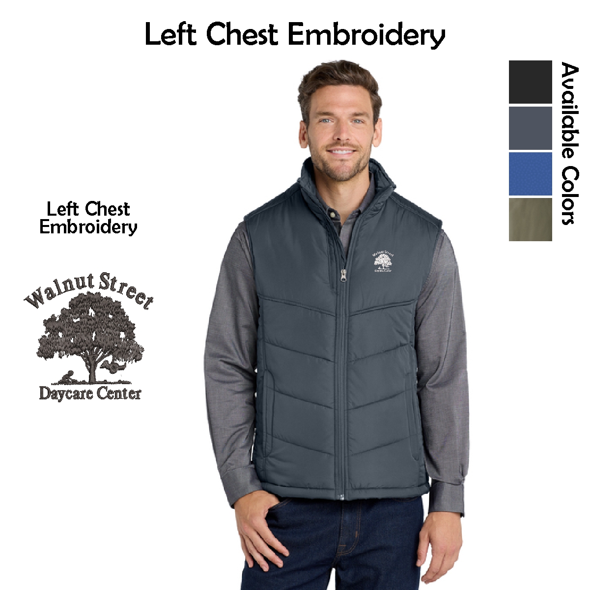 Walnut Street Daycare Center Puffy Vest