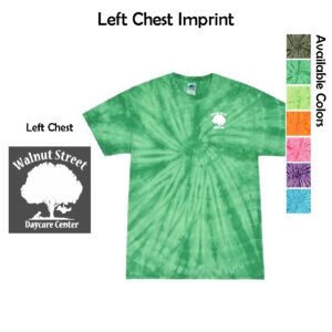 Walnut Street Daycare Center Tie-Dyed T-Shirt