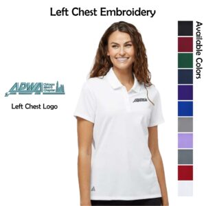 APWA Chicago Metro Ladies Adidas Performance Piqué Polo
