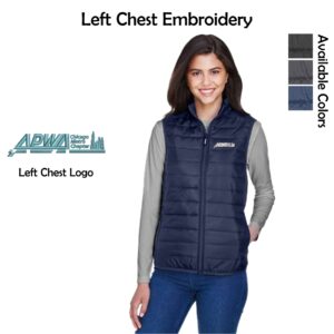 APWA Chicago Metro Ladies CORE365 Packable Puffer Vest