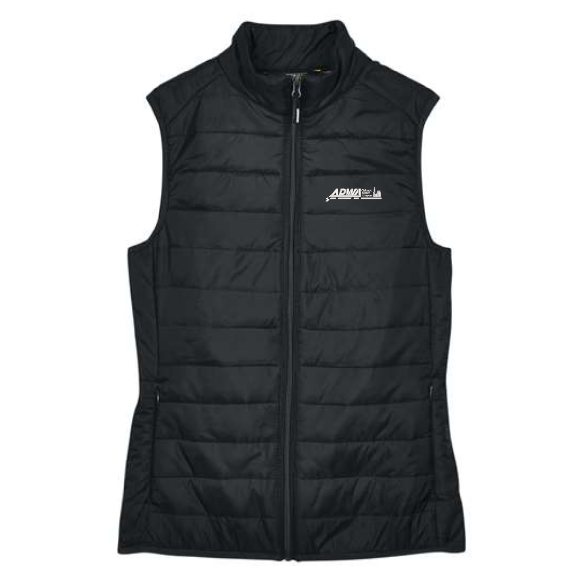 APWA Chicago Metro Ladies CORE365 Packable Puffer Vest - Image 2