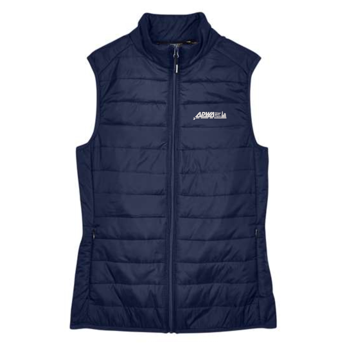APWA Chicago Metro Ladies CORE365 Packable Puffer Vest - Image 4