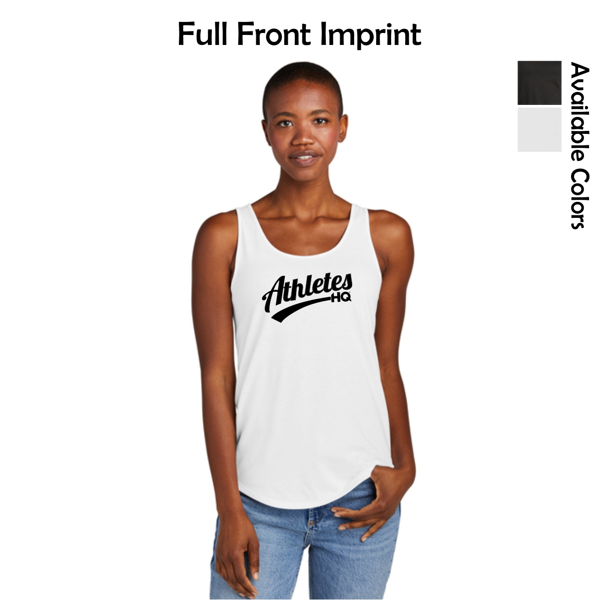 Athletes HQ Ladies Relaxed Tank with Logo 1