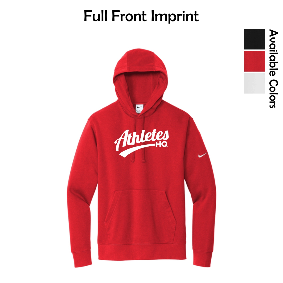 Athletes HQ Adult Nike Pullover Hoodie with Logo 1