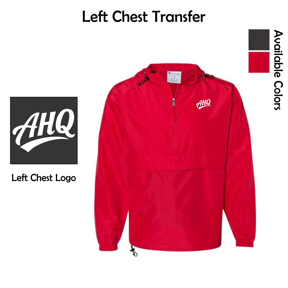 Athletes HQ Adult Packable Quarter-Zip Jacket
