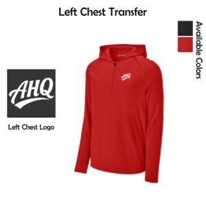 Athletes HQ Adult Repeat 1/2-Zip Long Sleeve Hooded Jacket