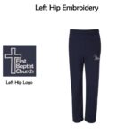 First Baptist Church Open-Bottom Sweatpants with Pockets