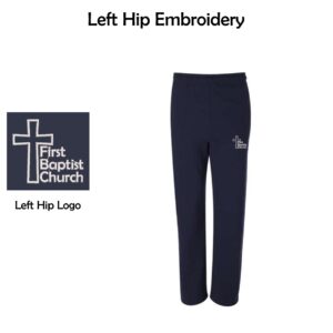 First Baptist Church Open-Bottom Sweatpants with Pockets