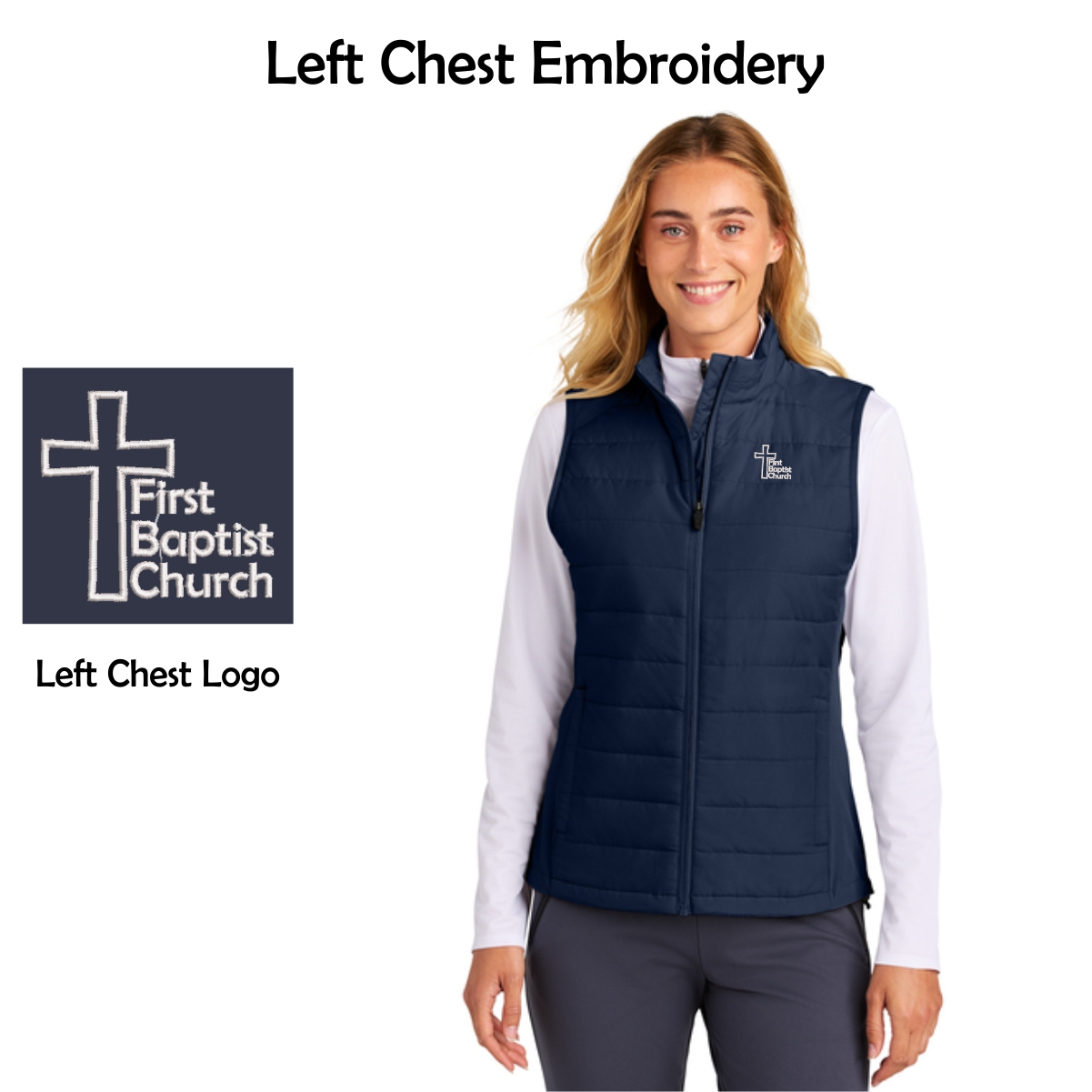 First Baptist Church Ladies Vest