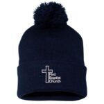 First Baptist Church Pom-Pom Cuffed Beanie