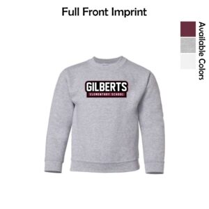 Gilberts Elementary School Youth Crewneck Sweatshirt with Logo 2
