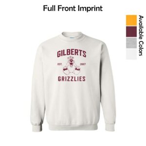 Gilberts Elementary School Adult Crewneck Sweatshirt with Logo 1