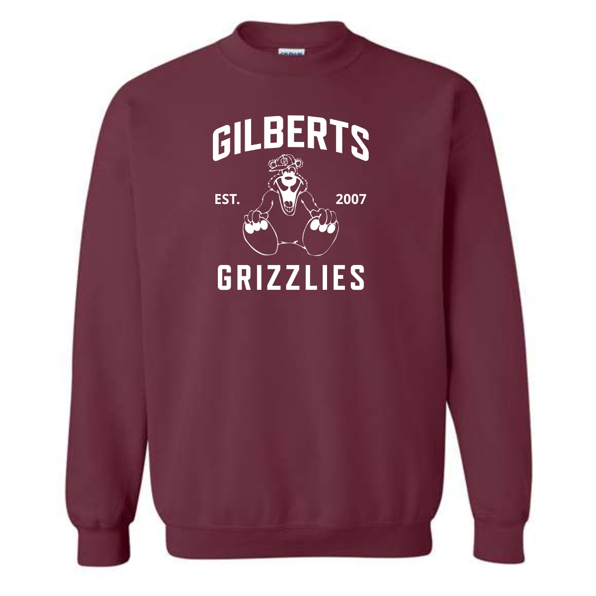 Gilberts Elementary School Adult Crewneck Sweatshirt with Logo 1 - Image 3