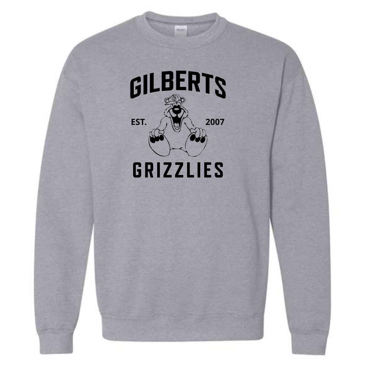 Gilberts Elementary School Adult Crewneck Sweatshirt with Logo 1 - Image 4
