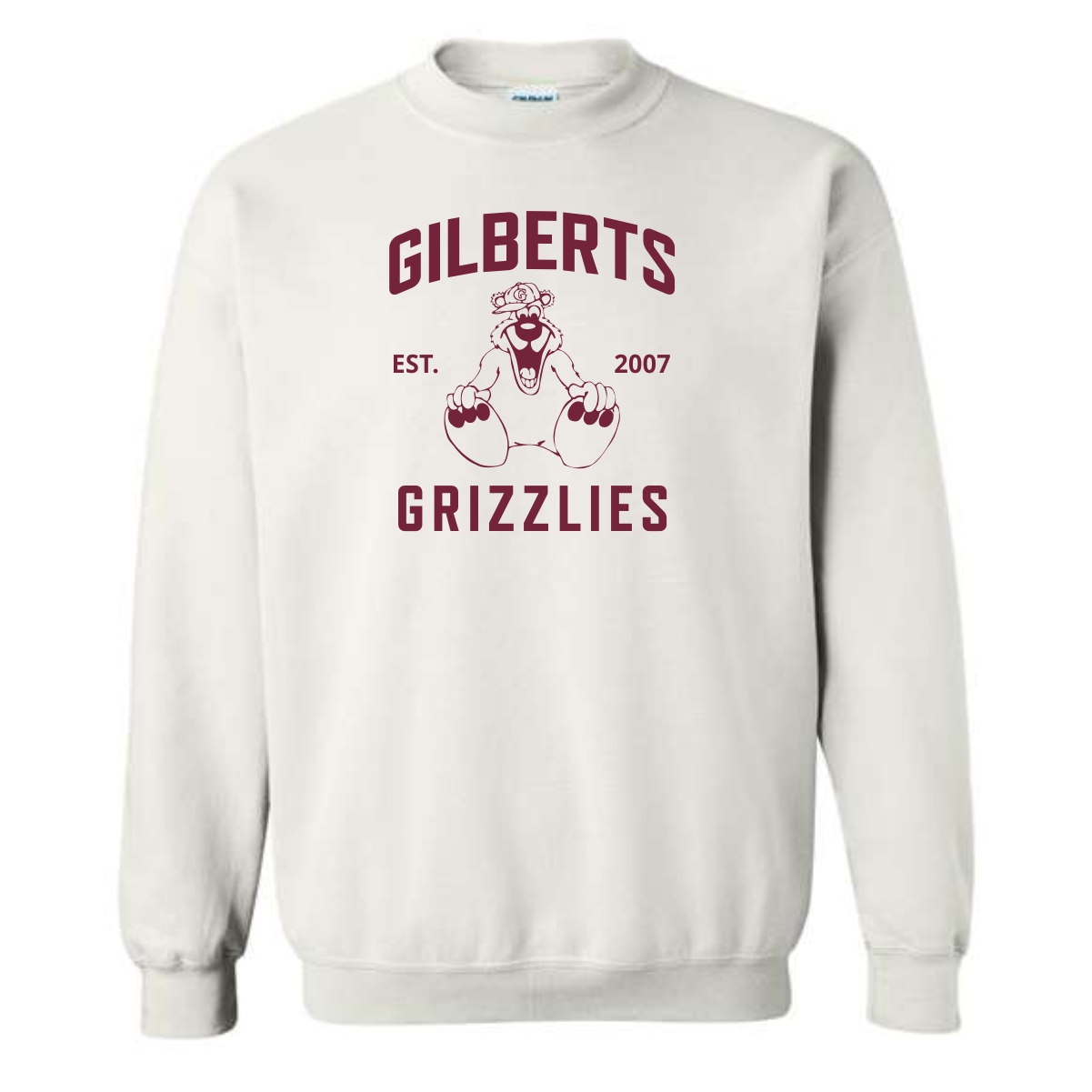 Gilberts Elementary School Adult Crewneck Sweatshirt with Logo 1 - Image 5