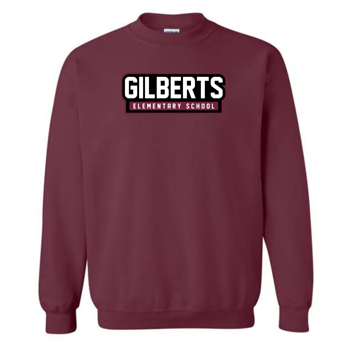 Gilberts Elementary School Adult Crewneck Sweatshirt with Logo 2 - Image 3