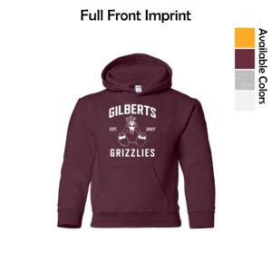 Gilberts Elementary School Youth Hooded Sweatshirt with Logo 1