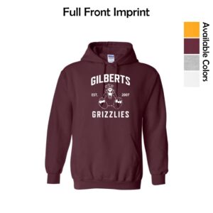 Gilberts Elementary School Adult Hooded Sweatshirt with Logo 1